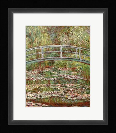 Framed Water Lily Pond, 1899 Print