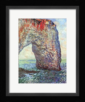 Framed Manneporte near Etretat, 1886 Print