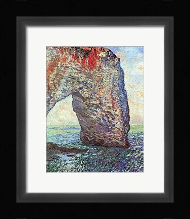 Framed Manneporte near Etretat, 1886 Print