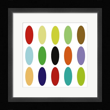 Framed Paint Box Graphic I (detail) Print