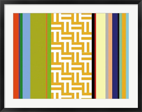 Framed Striped Key Print