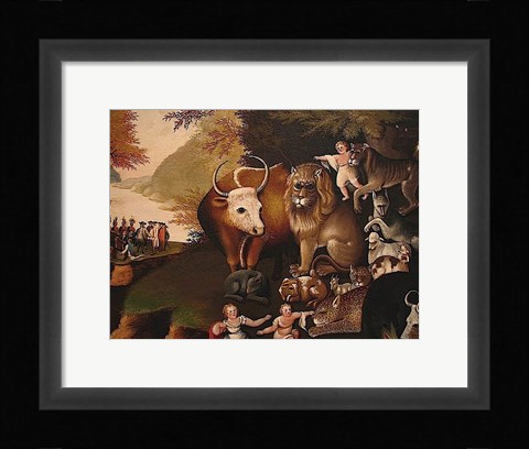Framed Peaceable Kingdom Print