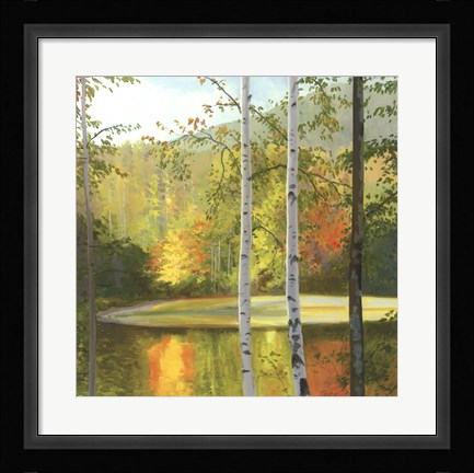 Framed Cooper Lake, Autumn Print