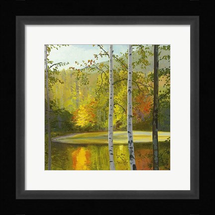 Framed Cooper Lake, Autumn Print