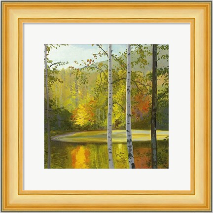 Framed Cooper Lake, Autumn Print