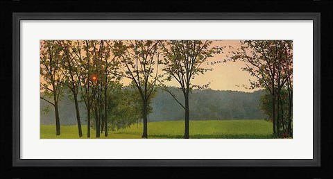 Framed Hazy, Woodstock Print