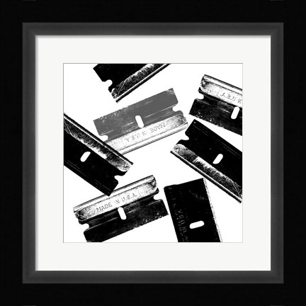 Framed Silver Blades Print