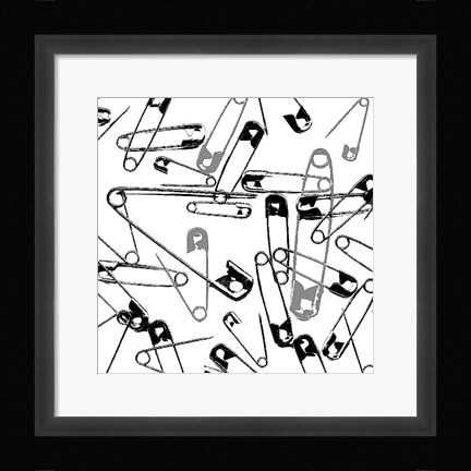 Framed Pin Jumble Print
