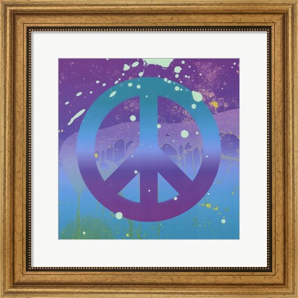 Framed Groovy Peace Print
