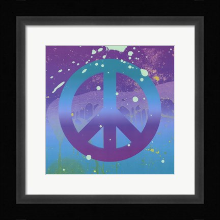 Framed Groovy Peace Print