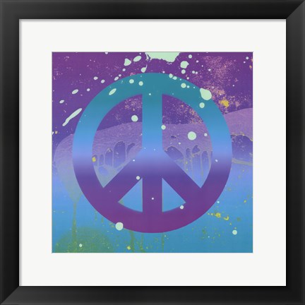 Framed Groovy Peace Print