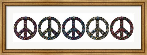 Framed Peace Now! Print