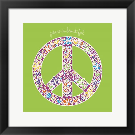 Framed Peace is Beautiful Print