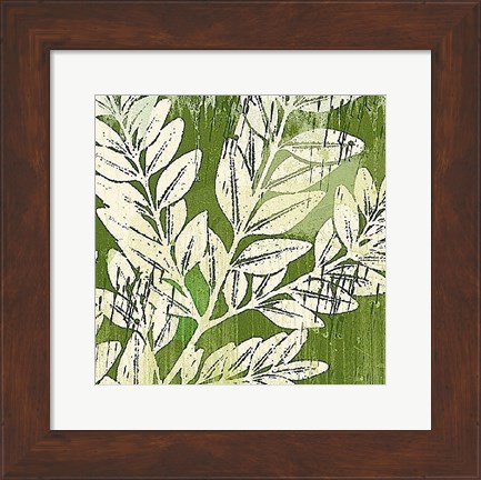 Framed Meadow Leaves Print