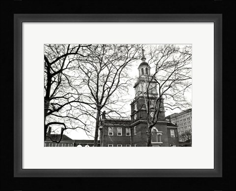 Framed Independence Hall (horizontal) Print