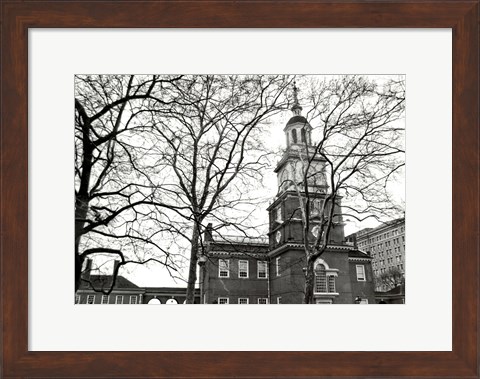 Framed Independence Hall (horizontal) Print