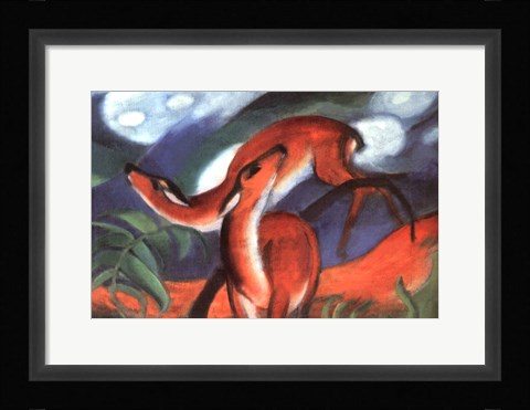 Framed Red Deer II Print