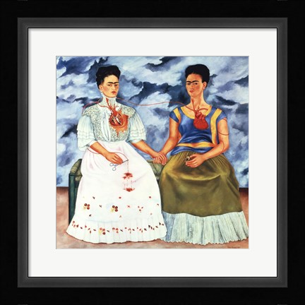Framed Two Fridas, 1939 Print