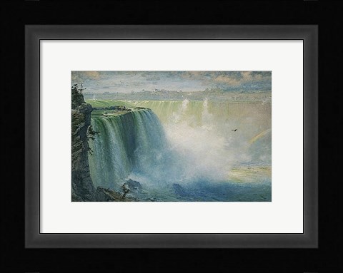 Framed Blue Niagara, 1884 Print