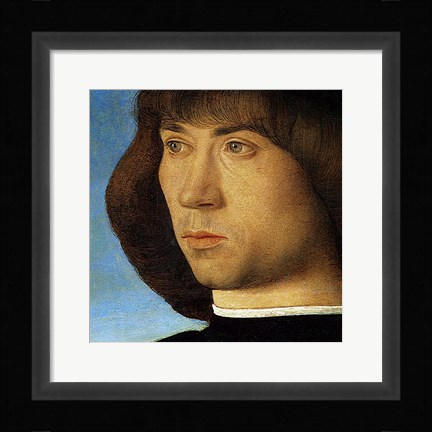 Framed Portrait of a Young Man (detail) Print