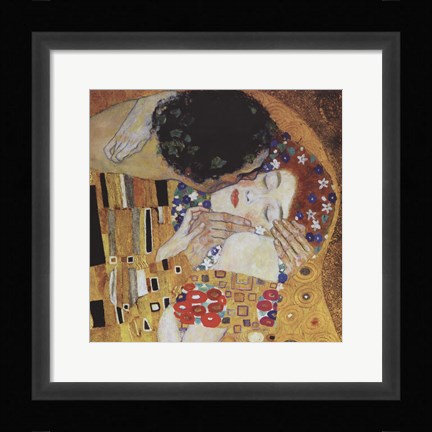 Framed Kiss (detail) Print