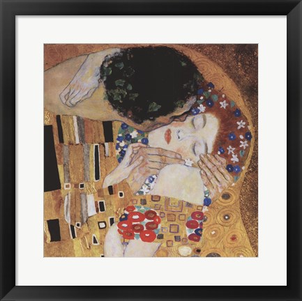 Framed Kiss (detail) Print