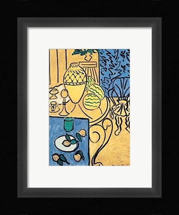 Framed Interior in Yellow and Blue, 1946 Print