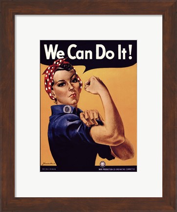 Framed We Can Do It! Print