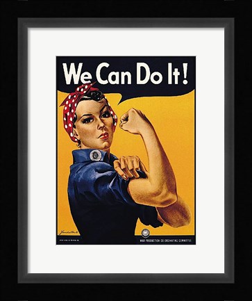 Framed We Can Do It! Print