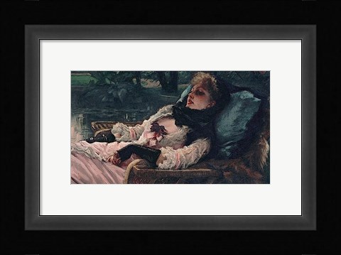 Framed Dreamer, of Summer Evening, ca. 1881 Print