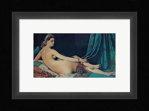 Framed Grand Odalisque, 1814 Print