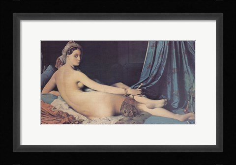 Framed Grand Odalisque, 1814 Print