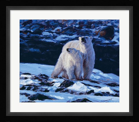 Framed At the Edge of the Bay Print