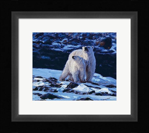 Framed At the Edge of the Bay Print