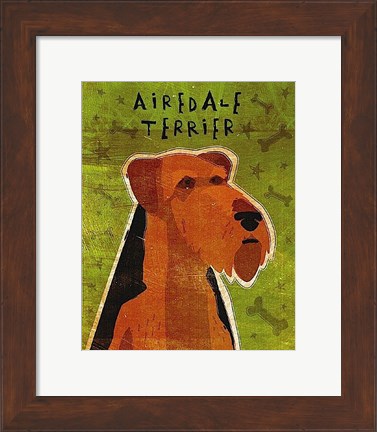 Framed Airedale Print