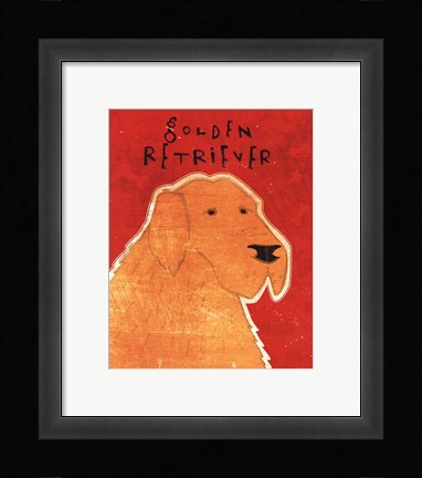 Framed Golden Retriever Print