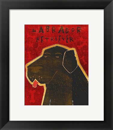 Framed Lab (black) Print