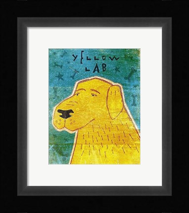 Framed Lab (yellow) Print