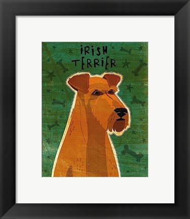 Framed Irish Terrier Print