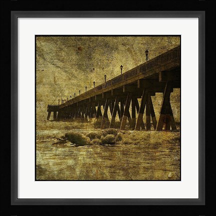 Framed Ocean Pier No. 2 Print