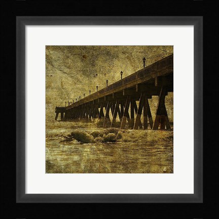 Framed Ocean Pier No. 2 Print