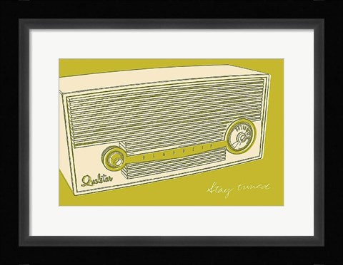 Framed Lunastrella Radio Print