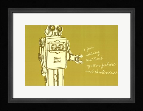 Framed Lunastrella Robot No. 1 Print