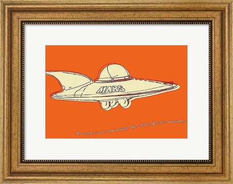Framed Lunastrella Flying Saucer Print