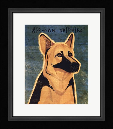 Framed German Shepherd Print