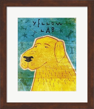 Framed Lab (yellow) Print