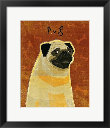 Framed Pug Print