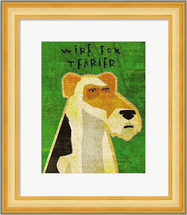 Framed Wire Fox Terrier Print