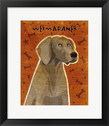 Framed Weimaraner Print