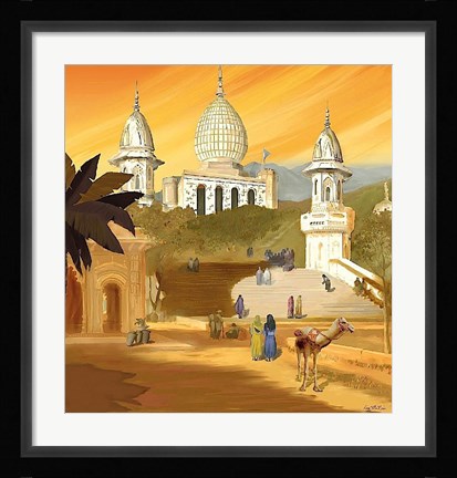 Framed Visit India Print